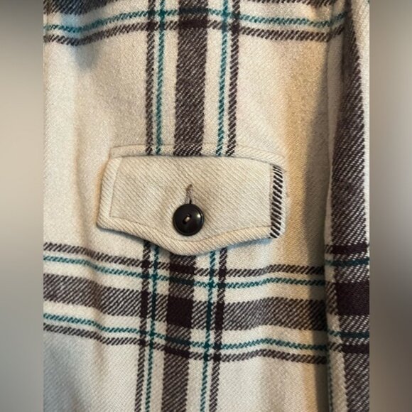 Vintage Woolrich full zip wool jacket awesome plaid lots of pockets M unisex - Picture 2 of 11